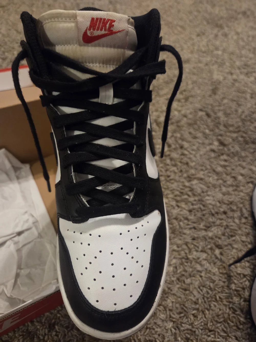Nike Dunk High Black White Sneakers